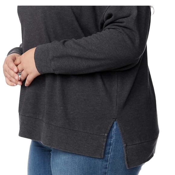 Ladies Buffalo 2X Crewneck Pullover Shirt Top Jersey Terry Cloth Long Sleeve NWT - Picture 6 of 8